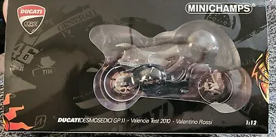 Minichamps VALENTINO ROSSI Ducati Desmosedici GP11 Valencia Test 2010 NEW 4999 • $174.95