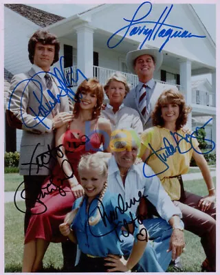 Dallas TV Show Cast Signed 8x10 Autographed Photo Reprint • £19.41