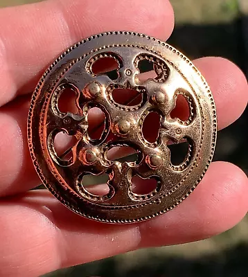 Vintage Kalevala Koru Finland Bronze Viking Brooch Pin • $80