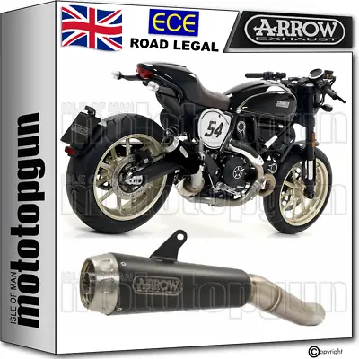 Arrow Exhaust Homologated Pro-race Black Ducati Scrambler 800 Cafe Racer 2018 18 • £294.17