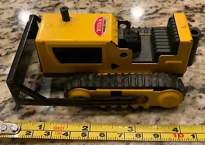 Vintage Tonka Pressed Steel Bulldozer Yellow & Black 4  Miniature Vtg Mini Dozer • $11.95