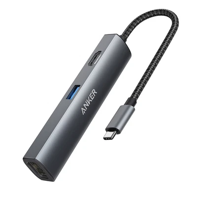 $129.95 • Buy Anker PowerExpand+ 5-in-1 USB-C Ethernet Hub Gray