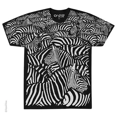 White Zebra-stripes-black-nature-african Wildlife T-shirt Smlxlxxl • $24.69