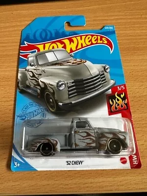 Hot Wheels Mainline Chevrolet 52 Pickup 1952 Grey GM • $10