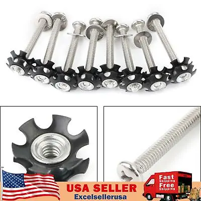 8x RV LADDER REPAIR KIT Nuts Stainless Bunk Motorhome Parts Camper Trailer Coac • $12.89