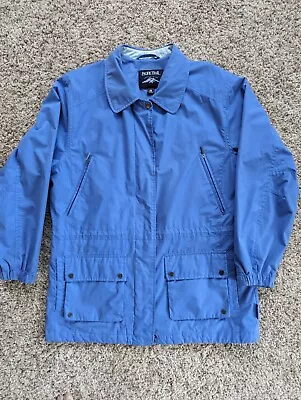 Pacific Trail Jacket Womens Blue Rain Coat Full Zip Snap Pockets Size M • $12.95