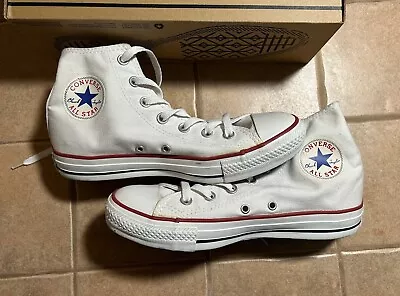 Converse Chuck Taylor All Star Hi Top Optic White M7650 Size Mens 5.5 Womens 7.5 • $25.99