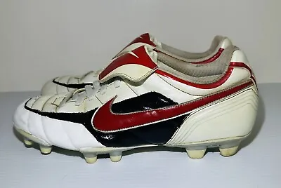 Vintage 2004 Nike Tiempo Football Soccer Boots JM Size US 11 White 041101 XC • $99.97