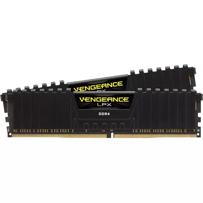 Corsair Vengeance LPX 32GB (2x16GB) 2400MHz DDR4 DIMM - Black (CMK32GX4M2A2400C1 • $124
