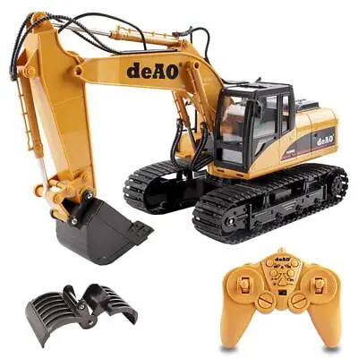 £38.99 • Buy 1:14 Scale 15 Channel Remote Control Fork Bucket Excavator Construction Truck UK