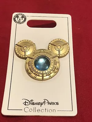 1 Disney Pin 3D Jeweled Steam Punk Mouse Ear Icon   New On Card As Seen Lot Teal • $8.95