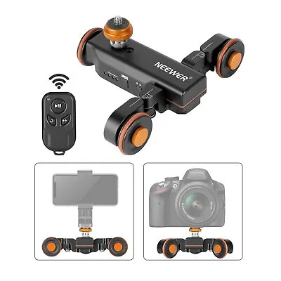 Neewer 3-Wheels Wireless Video Camera Dolly 3-Speed Motorized Electric Track • $148.99