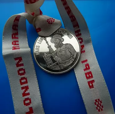 LONDON Marathon Medal 1986 - World Famous Marathon 🔴 RARE / Race Official Medal • £36.50