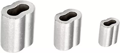 3/32  Aluminium Crimping Loop Sleeves Clip Ferrule For Wire Rope Aircraft Cable • $9.49