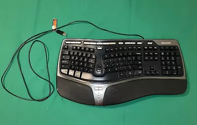 Microsoft Natural Ergonomic Keyboard 4000 V1.0 KU-0462 USB Wired Working Tested • $25