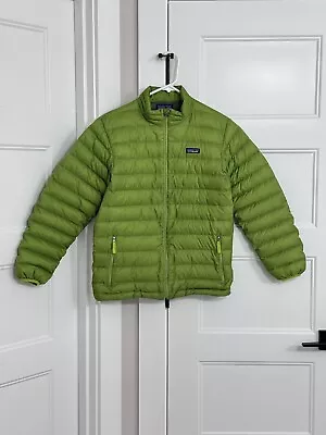 Patagonia Boy’s Down Sweater RARE PEPPERGRASS GREEN Size XL(14) • $64
