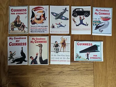 Set Of 9 GUINNESS Advert Postcard By Mayfair Cards Of London. Unused. • £12