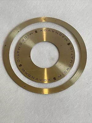 Vintage MAGNAVOX Micromatic Turntable Aluminum Top Trim Pcs Decal • $6.99