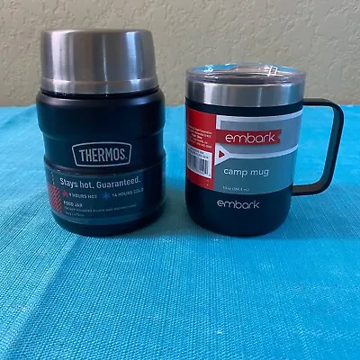 $18 • Buy NEW Thermos  Stainless Steel Vacuum Insulated Food Jar /Embark Camp Mug