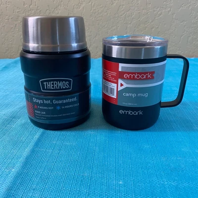 $18 • Buy NEW Thermos  Stainless Steel Vacuum Insulated Food Jar /Embark Camp Mug