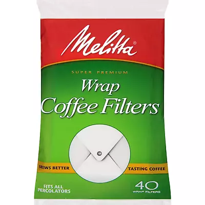 Melitta Percolator Wrap-Around Coffee Filters White 40 Count Pack Of 12 480 • $39.84