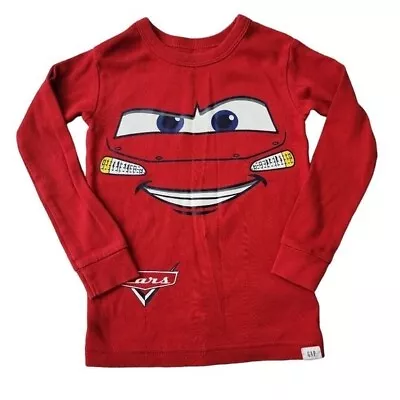 Baby GAP Disney Pixar 4 Organic Cotton Red Lightning McQueen Long Sleeve Shirt • $12