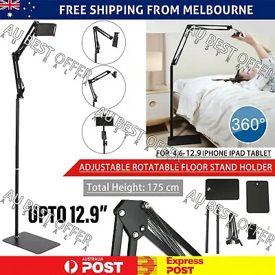 175CM Adjustable Floor Stand Holder For Tablet IPad IPhone Up To 12.9 INCH AUS • $24.93
