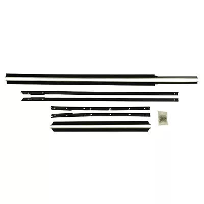 63 64 Chev Impala Window Weatherstrips Felts 2 Dr Hardtop Seals Rubber 1963 1964 • $459.99