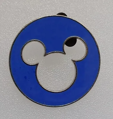 Disney Mickey Head Icon Blue Cutout Pin (U7:78076) • $9.99