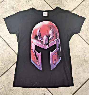 Tultex Marvel Magneto Graphic Black T Shirt Youth Size Large Fast Shipping USA • £9