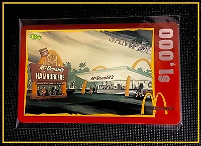 1996 Mcdonald’s ( Sample  ) Gift Card —— Rare —— Rare —— New • $6.55