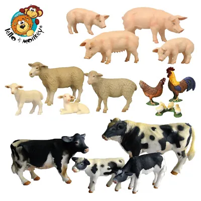 £24.99 • Buy Large Farm Animals - Solid Plastic Farm Animal Set Of 15 - **damaged Box**