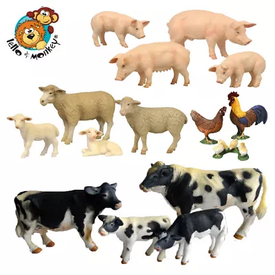 Large Farm Animals - Solid Plastic Farm Animal Set Of 15 - **damaged Box** • £24.99