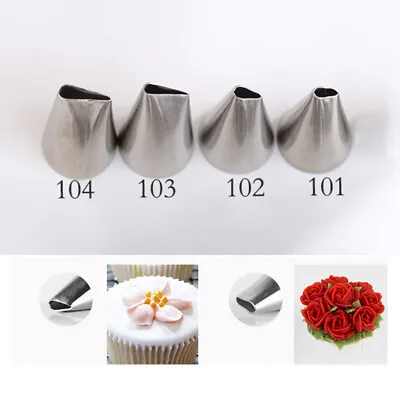 Cake Icing Piping Nozzles Small Rose Flower Cupcake Decorating Tips Baking Tools • £2.99