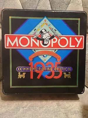 Parker Brothers Monopoly Real Estate Board Game 1935 Commemorative Edition Tin • $21.97