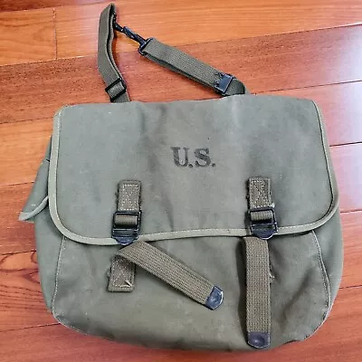 Wwii Us Bag Musette Satchel Vintage World War Ii Military  • $59