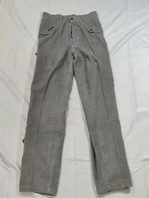 Vintage 90s 80s G. Pellini Women 12 Gray Straight Corduroy Pants NWOT H1141 • $22