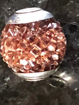 £12 • Buy Amore & Baci Silver 925 & Glass Bead Charm Brown Glass Pieces Handcrafted Italy