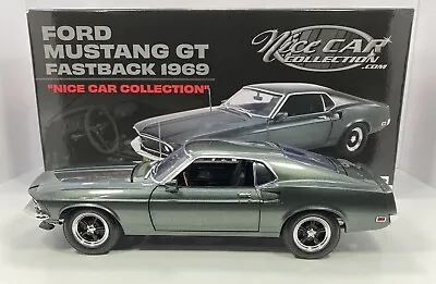 $169.99 • Buy Nice Car / GMP 1/18 Scale 1969 Ford Mustang Fastback”Incredible Detail”