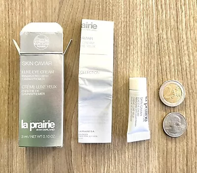 La Prairie Skin Caviar Luxe Eye Cream 3ml .10oz Caviar Premier New In Box Fresh • $15
