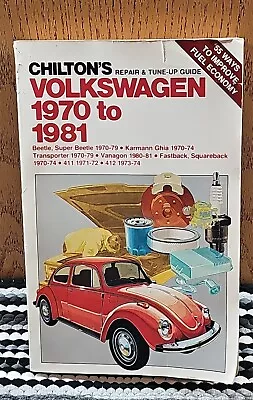 VTG  Chilton's Volkswagen Beetle 1970-1981 Repair & Tune-Up/ Service Manual 6837 • $24.99