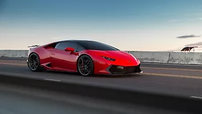 Lamborghini Huracan Red HQ Poster Choose Your Size A4 A3 And A2 Poster Only • $22.70