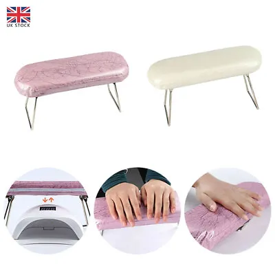 Nail Art Beauty Hand Holder Chair Cushion Pillow Arm Rest Table Support Manicure • £10.77