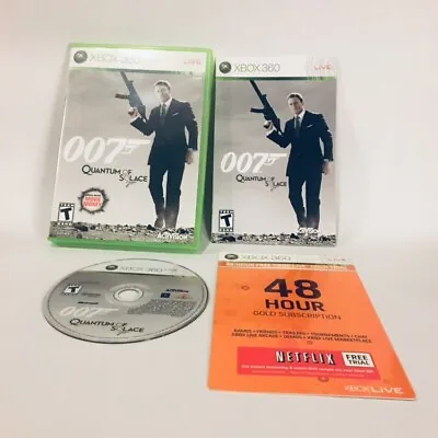 James Bond 007: Quantum Of Solace (Microsoft Xbox 360 2008) Case & Instructions • $6.99