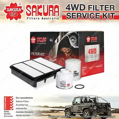 Sakura Filter Service Kit For Mitsubishi Challenger PB PC Triton ML MN Ref RSK9 • $72.96