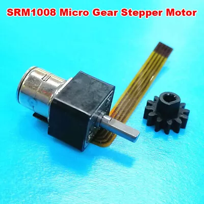 Mini 10mm 2-phase 4-wire Full Metal Gearbox Gear Stepper Motor DIY Robot Camera • $4.55