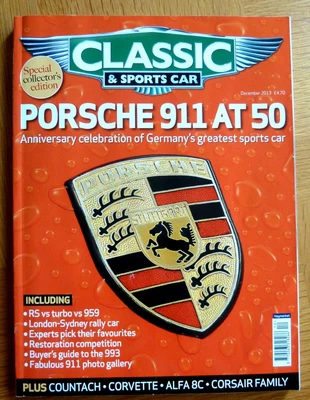 $7.57 • Buy CLASSIC AND SPORTS CAR  Magazine Dec 2013 Porsche 911 At 50, RS V Turbo V 959