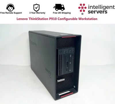£655 • Buy Lenovo ThinkStation P910 V3 Windows 10 Pro Configurable Workstation