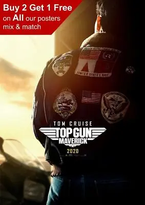 £9.99 • Buy Top Gun Maverick 2020 Teaser Poster A5 A4 A3 A2 A1