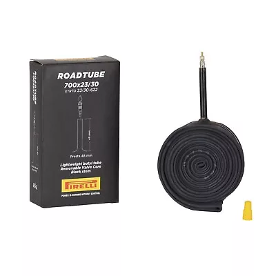 Pirelli RoadTUBE Road Bike Tube - 700x 23/30-622 ETRTO - 48/60/80mm Presta Valve • $15.44